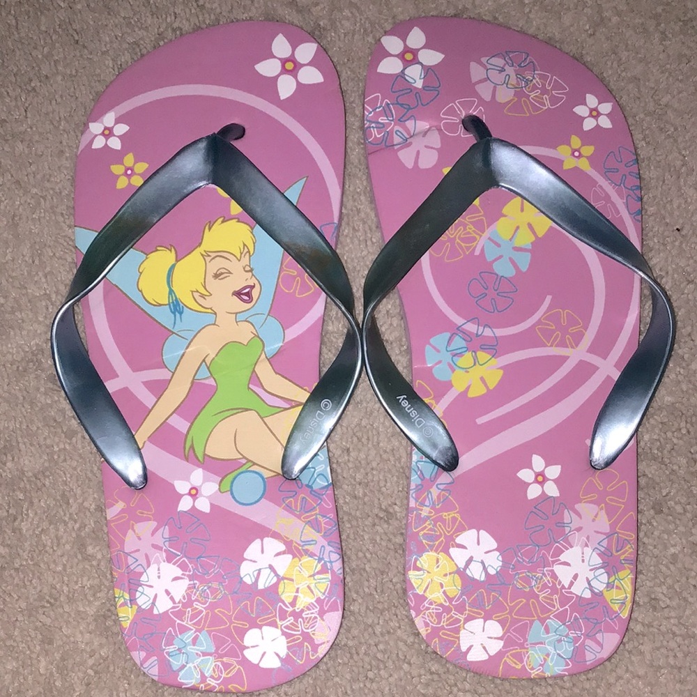 Disney Tinker Bell flip flops